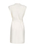 Gilet lungo ABETE in maglia bianca