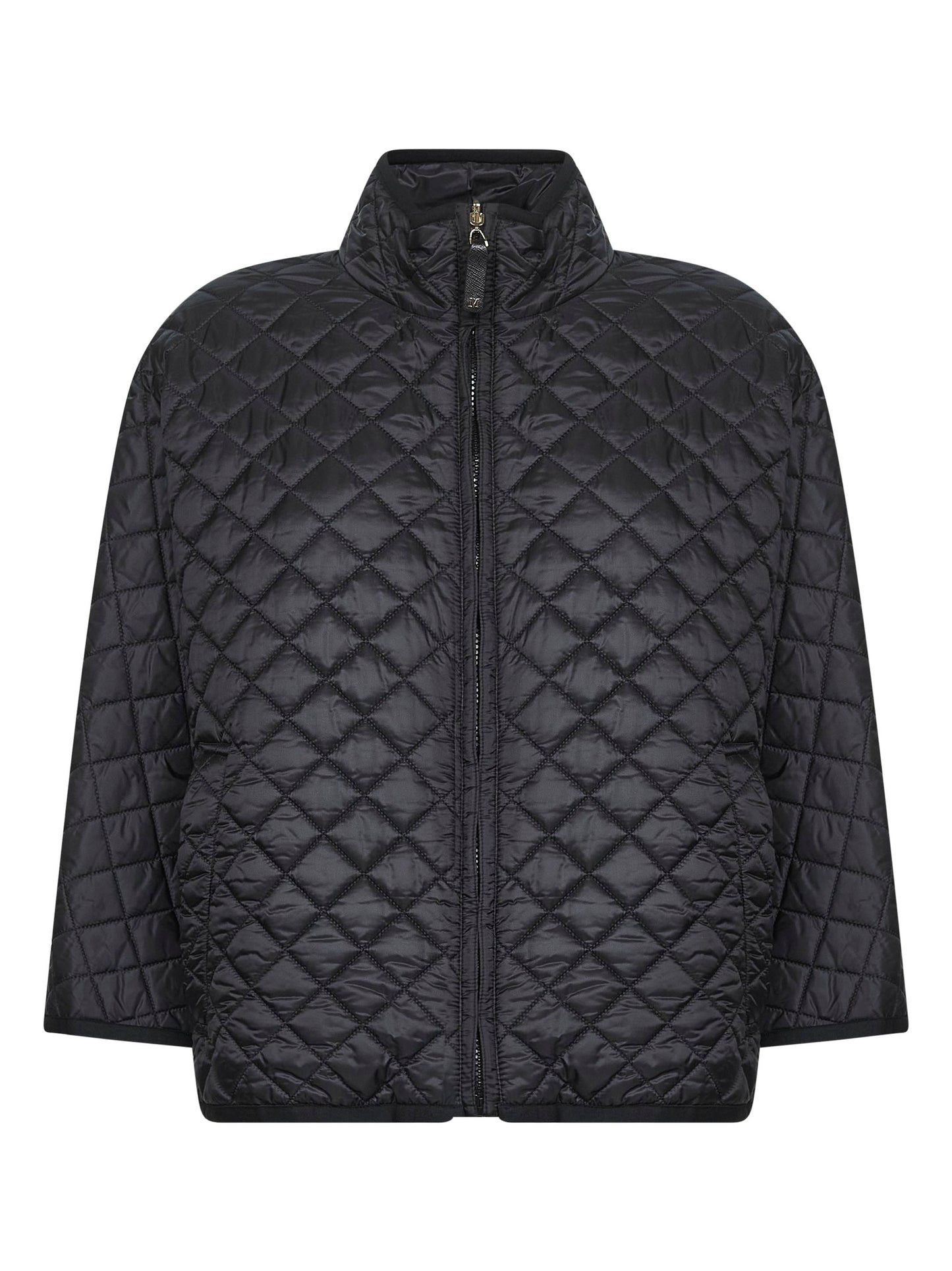 Black DELFINA padded reversible cape
