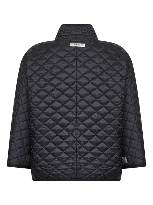 Black DELFINA padded reversible cape