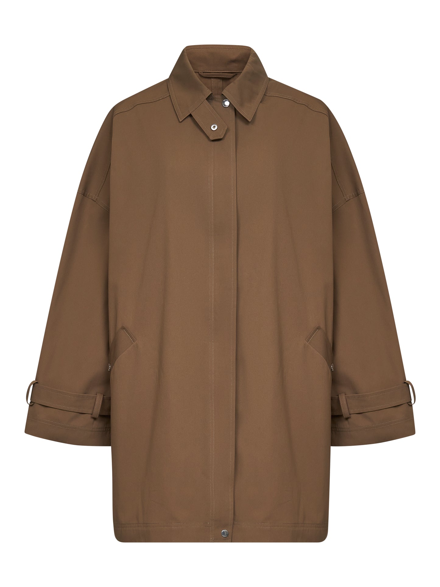 Hazel organic cotton oversized trench jacket