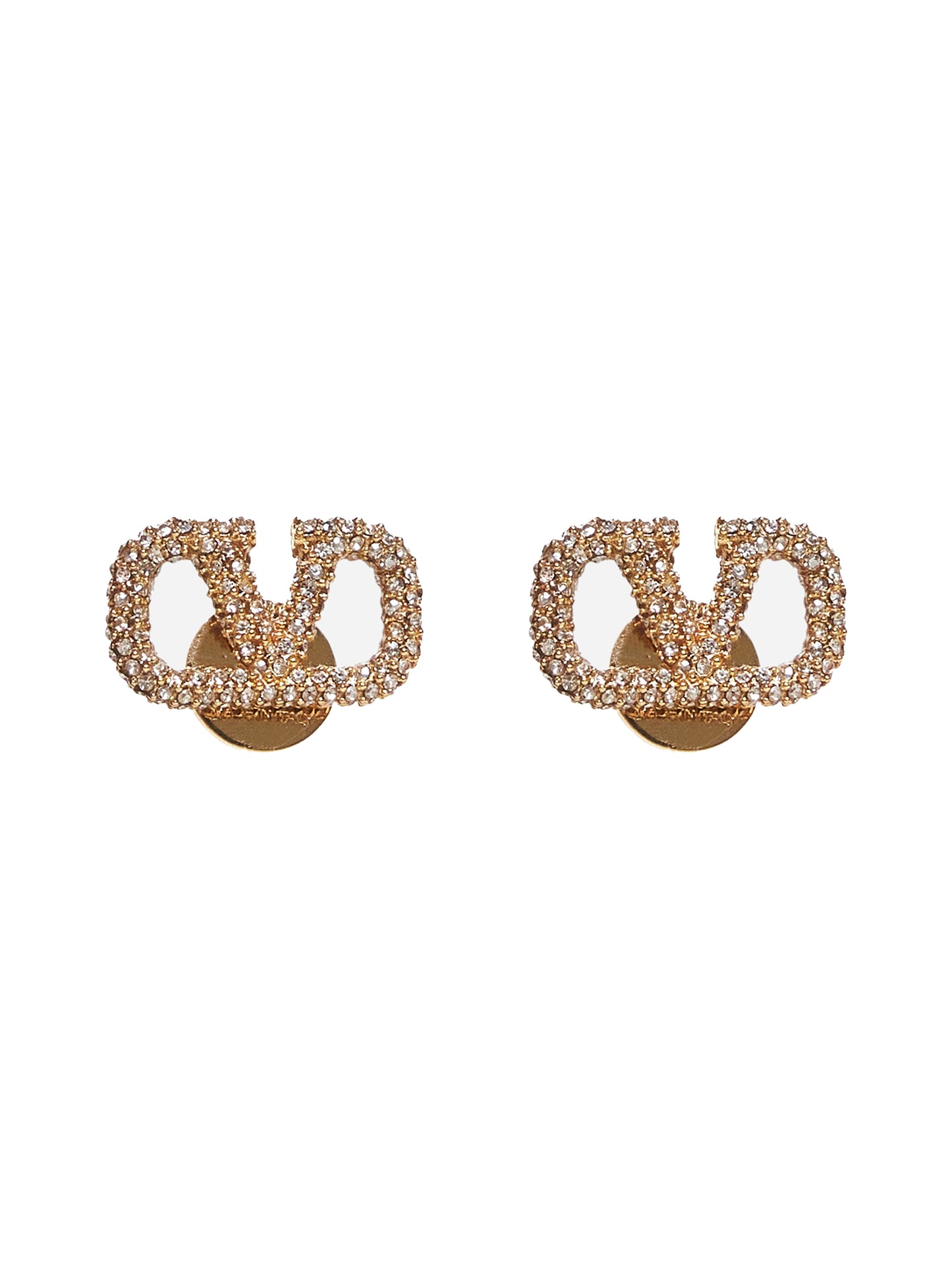 Gold VLogo Signature earrings