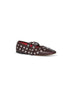 Brown Ryder Popper-Studded ballet flats