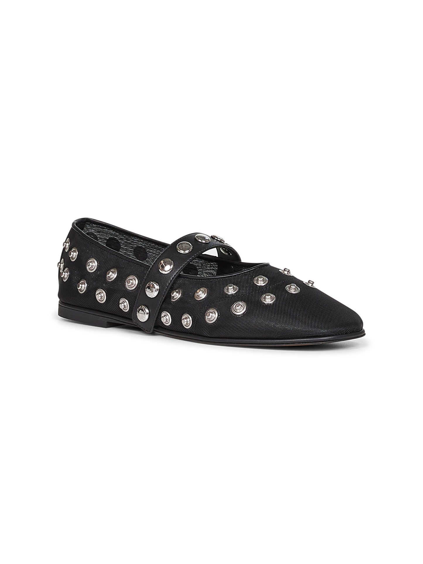 Black Ryder Popper-Studded ballet flats