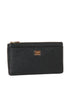 Large black Dauphine leather card case