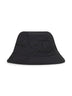 Black nylon bucket hat