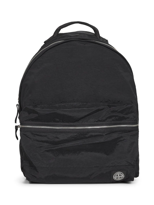Black Nylon Metal backpack