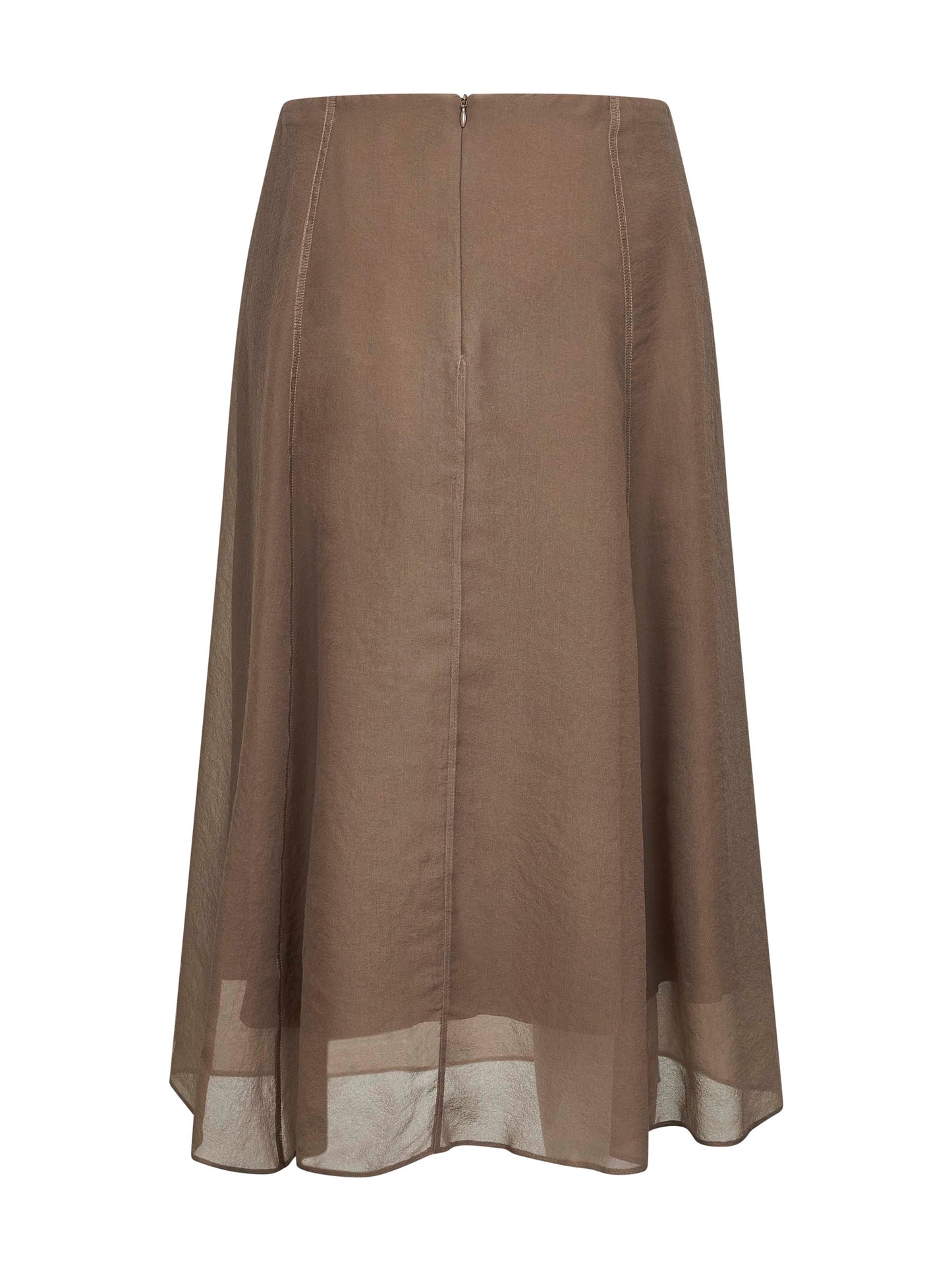 Clay Crispy silk Circle skirt