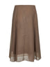 Clay Crispy silk Circle skirt