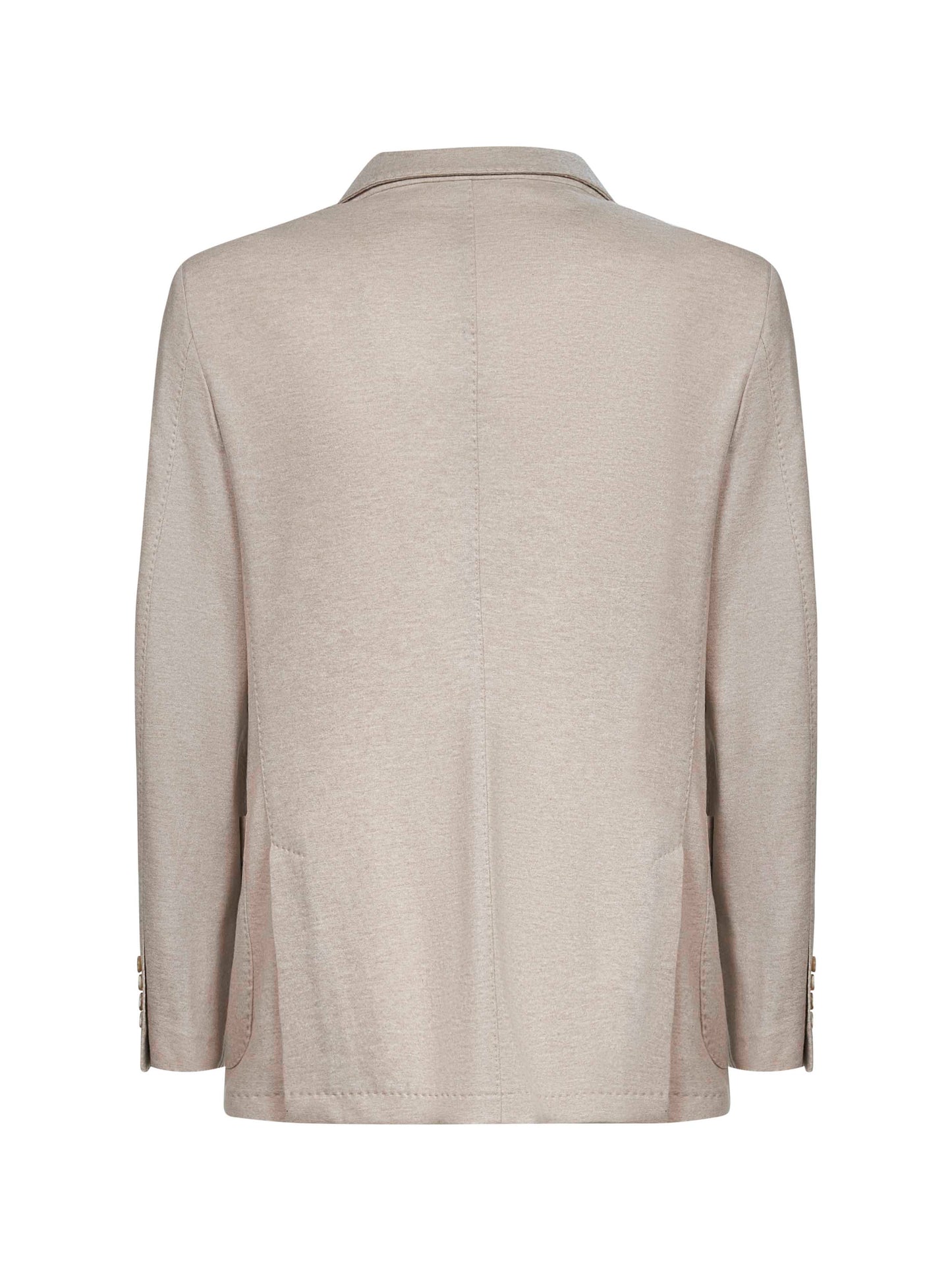 Giacca in jersey di cashmere beige