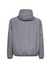 Grey nylon hooded jacket