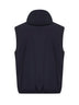 Blue nylon hooded vest