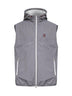 Grey nylon hooded vest