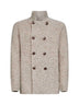 Beige Mouliné knit cardigan
