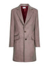 Clay wool single-breasted coat