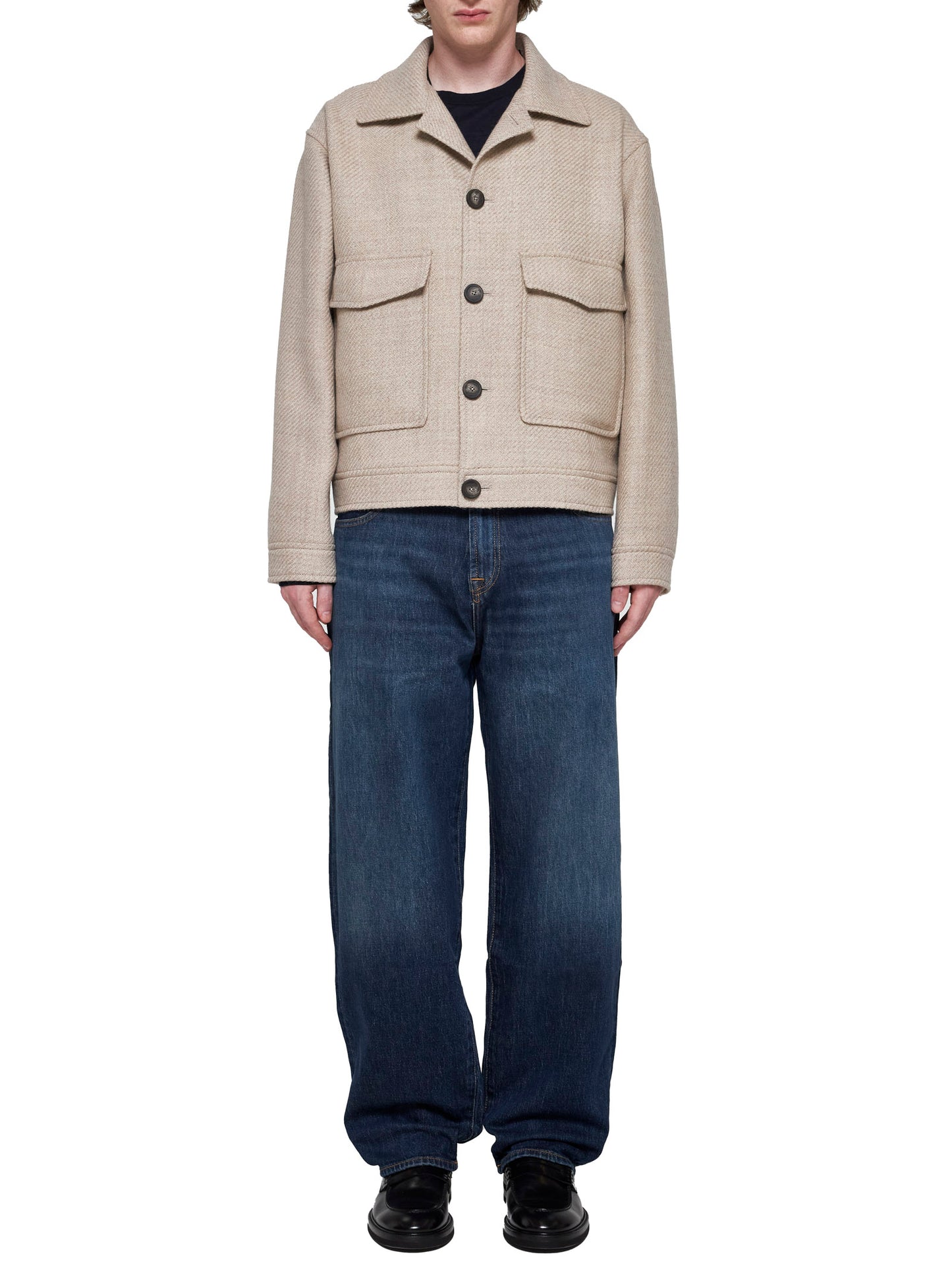 Wool short jacket