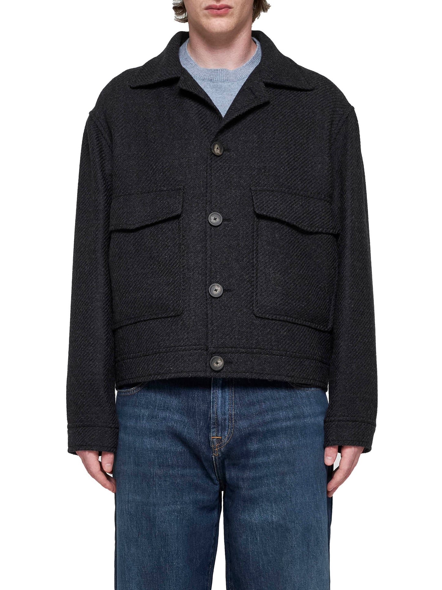 Wool short jacket