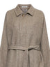 Belted wool and cashmere coat