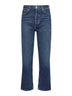 Blue denim 90's Pinch Waist Crop jeans