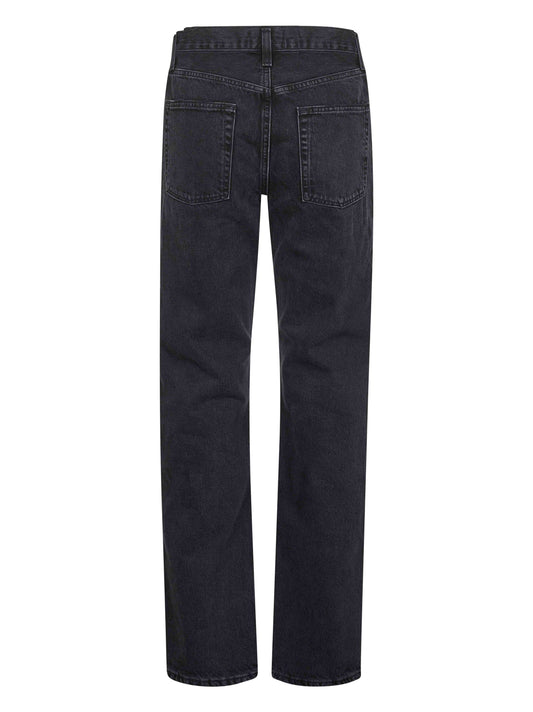 Black denim V-Waist Kelly jeans