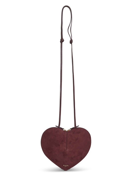 Burgundy Le Cœur crossbody bag