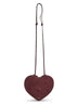 Burgundy Le Cœur crossbody bag
