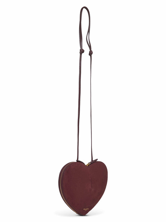 Burgundy Le Cœur crossbody bag