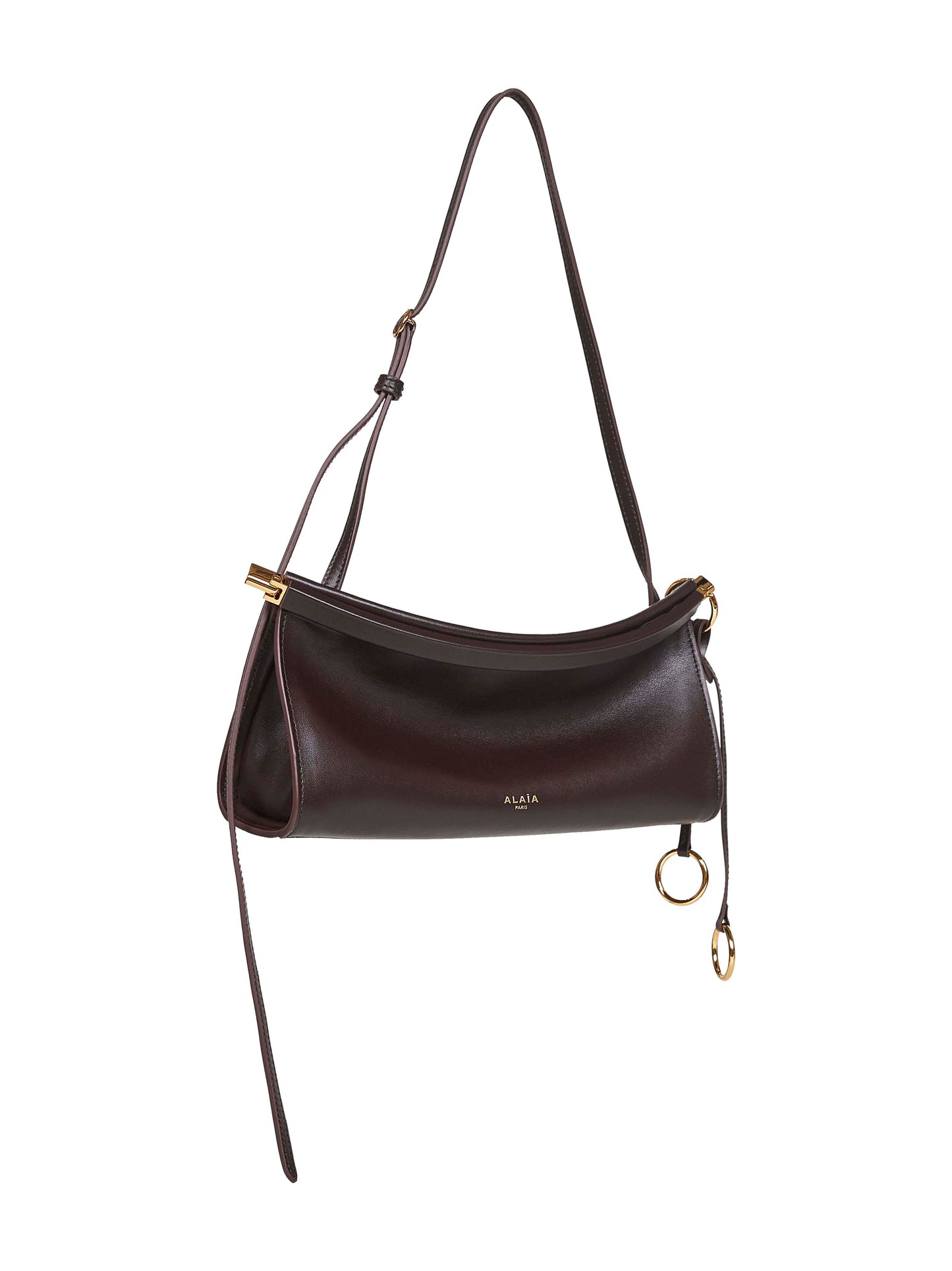 Marron fonce Le Click East West small bag
