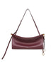 Rouge grenat Le Click East West medium shoulder bag<BR/>