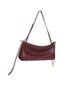 Rouge grenat Le Click East West medium shoulder bag<BR/>