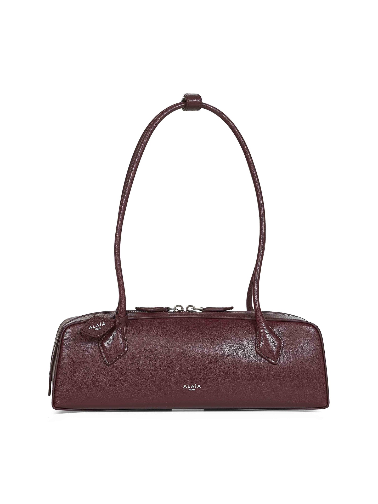 Burgundy Le Teckel medium shoulder bag