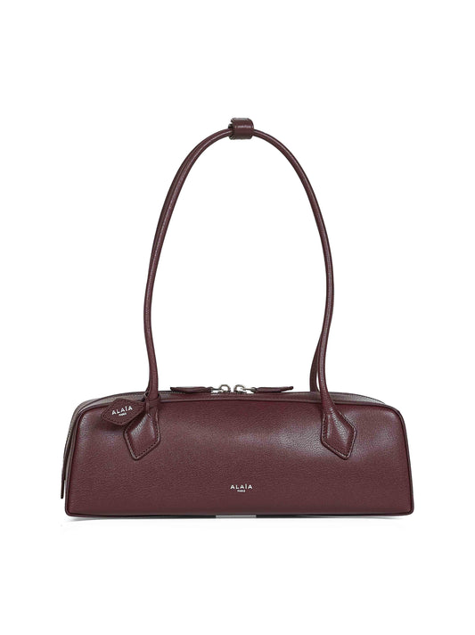 Burgundy Le Teckel medium shoulder bag