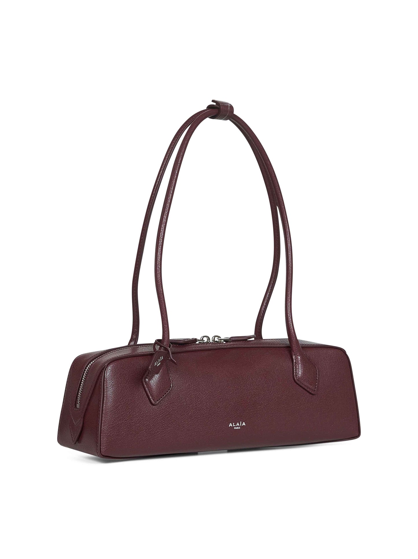 Burgundy Le Teckel medium shoulder bag