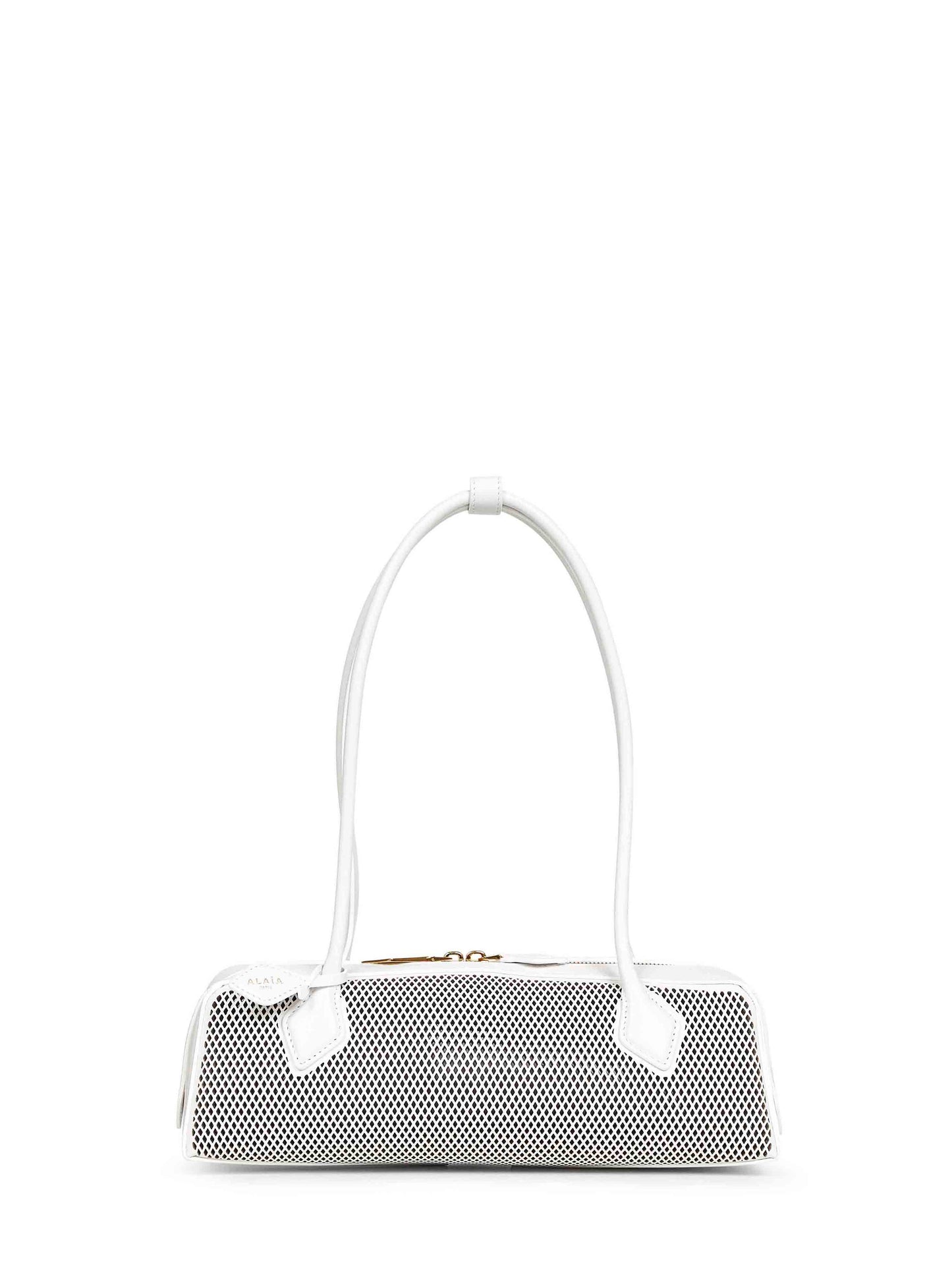 White Le Teckel medium shoulder bag<BR/>