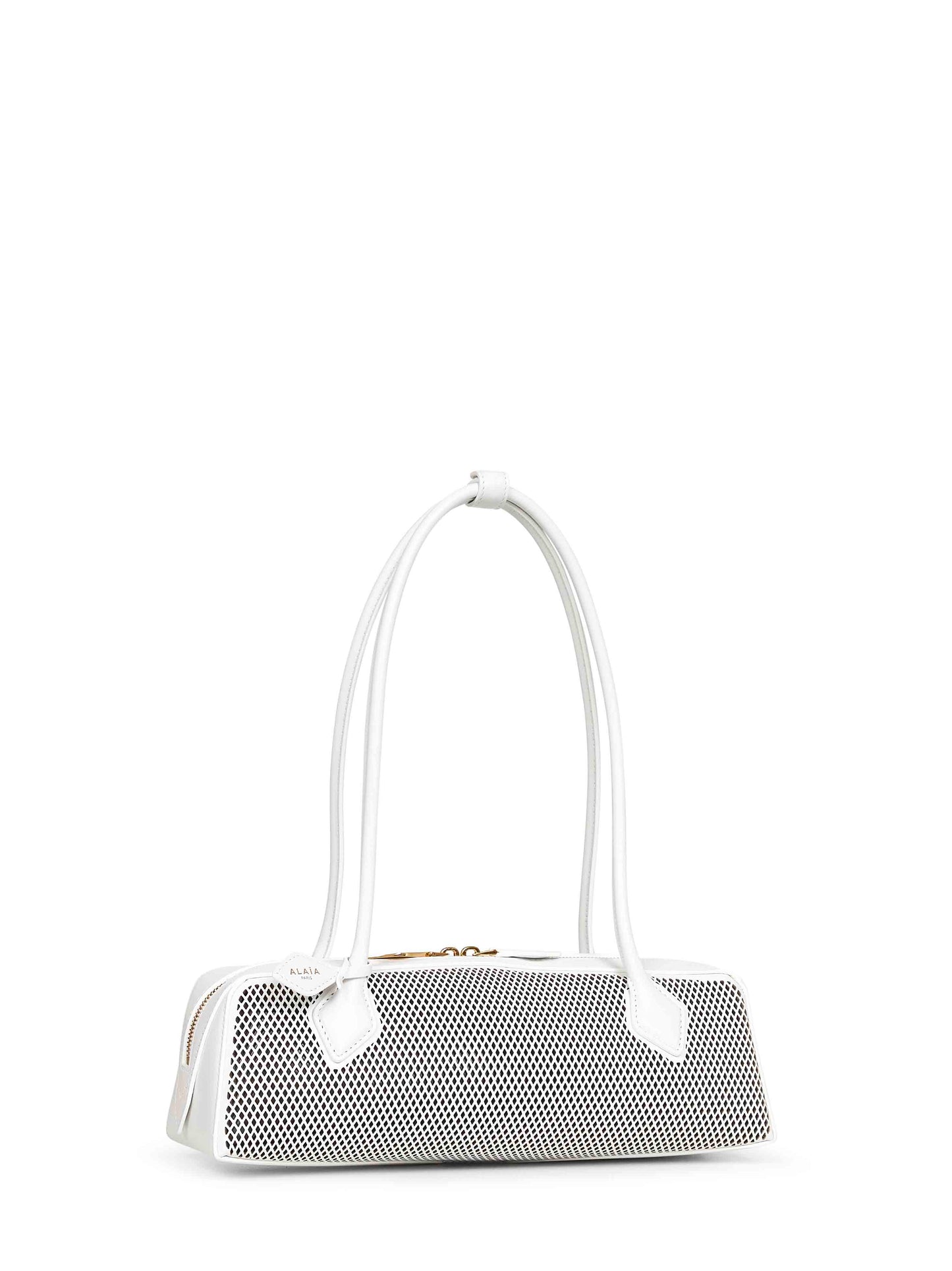 White Le Teckel medium shoulder bag<BR/>