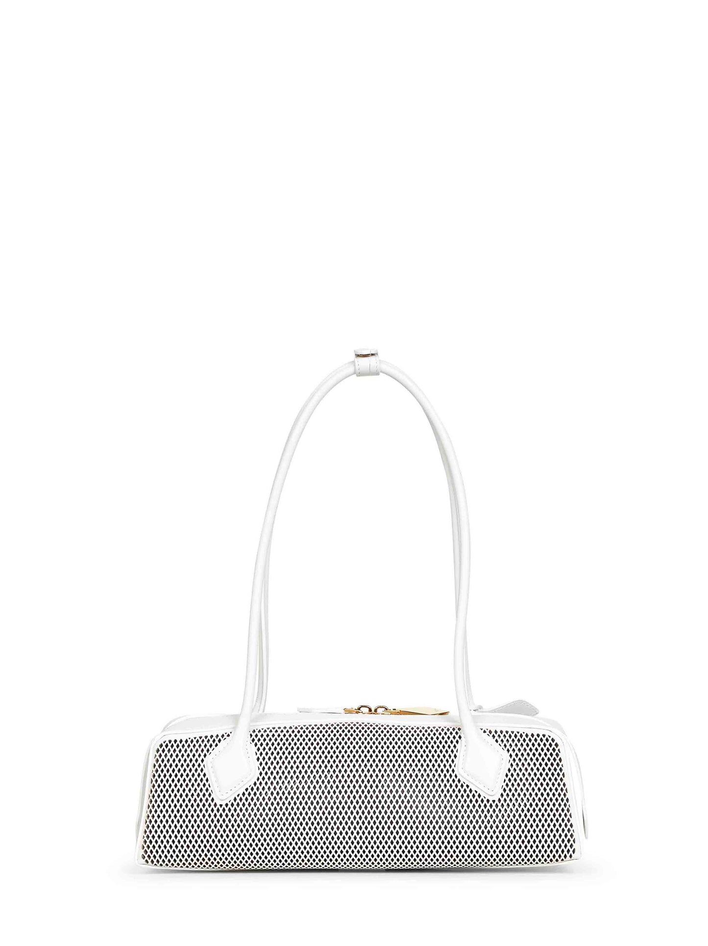 White Le Teckel medium shoulder bag<BR/>