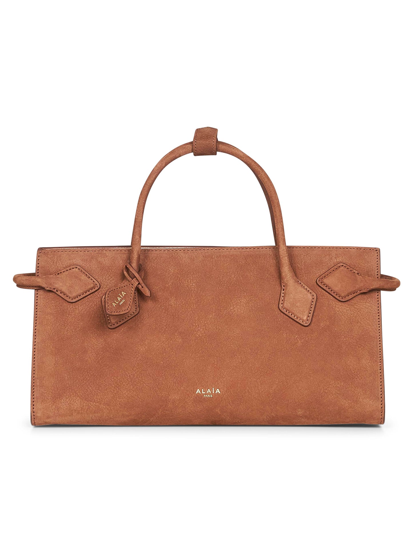Brown Le Teckel East West tote bag