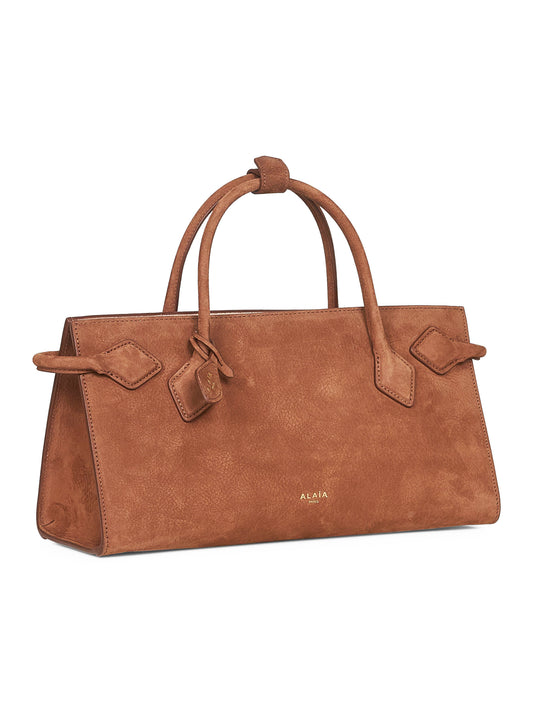 Brown Le Teckel East West tote bag