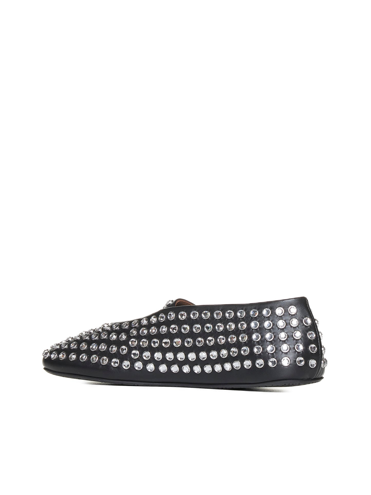Black ballerinas with rhinestones by Alaïa