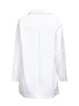 White cotton poplin tunic mini dress