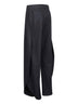 Grey wool flannel petal trousers