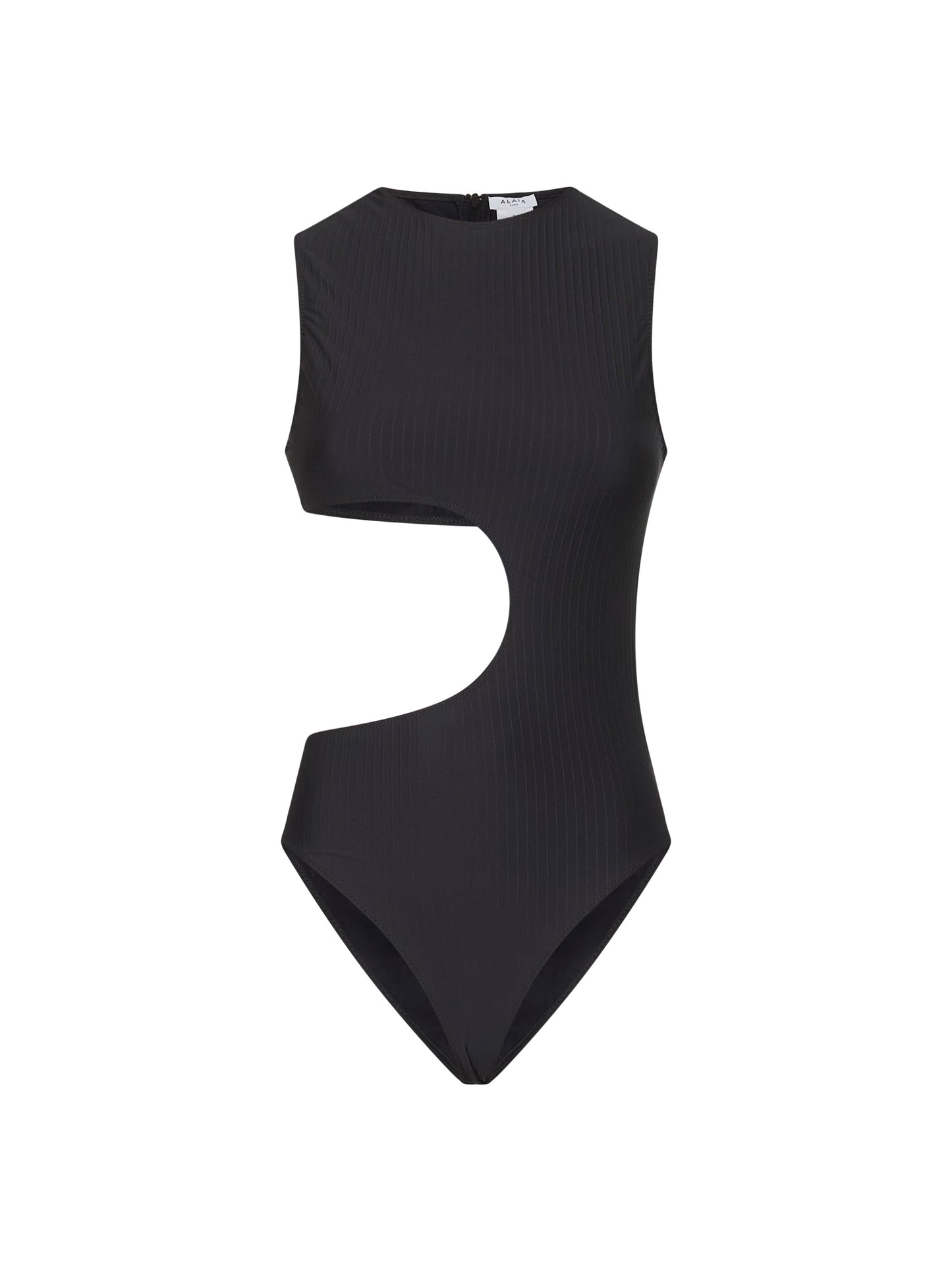 Costume da bagno intero nero con cut-out