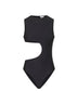 Costume da bagno intero nero con cut-out
