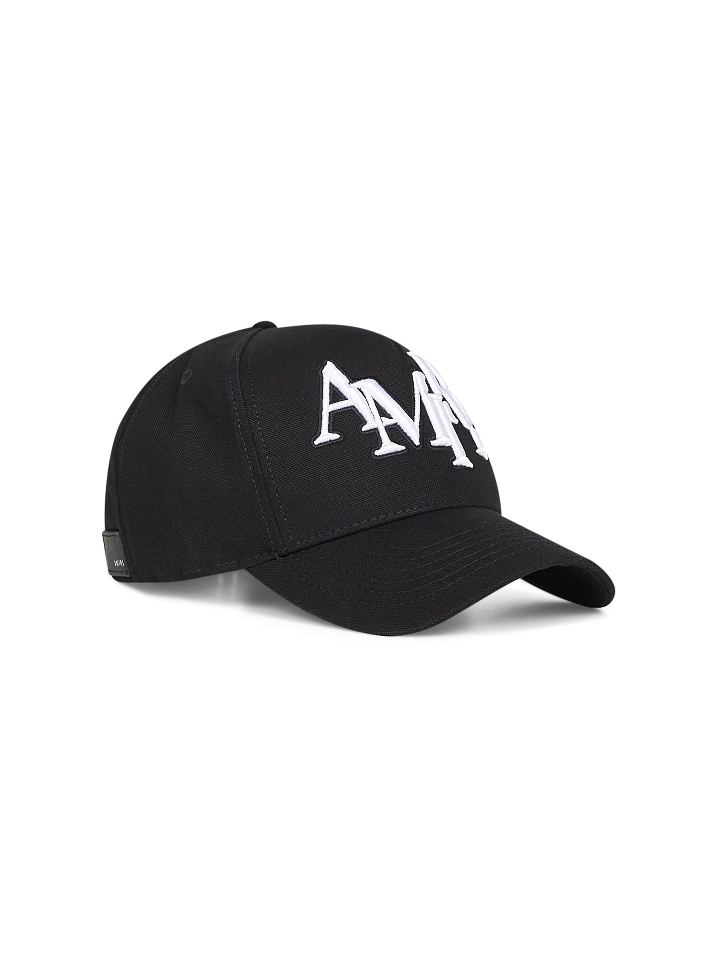 Black Staggered AMIRI Canvas baseball cap