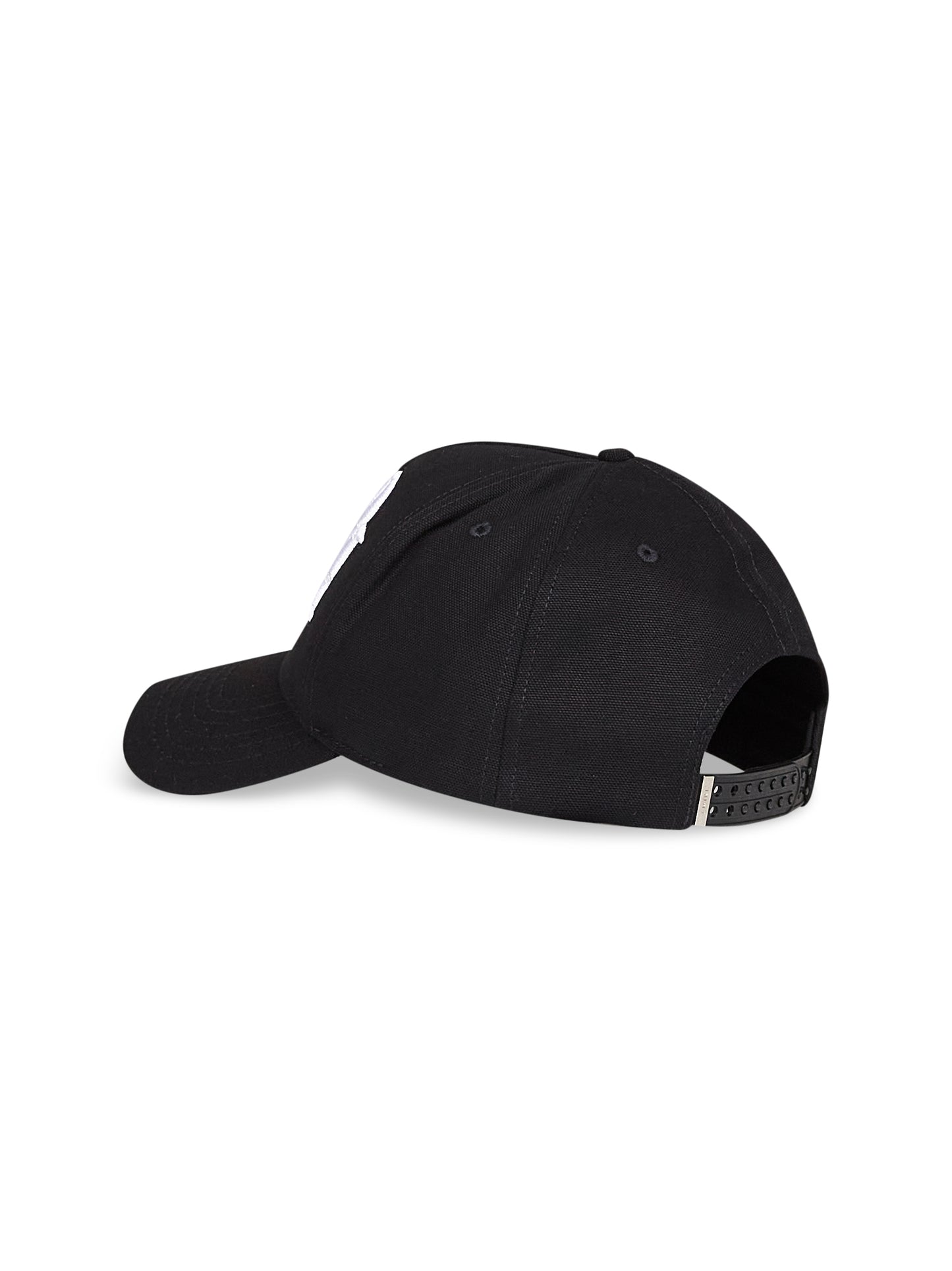 Black Staggered AMIRI Canvas baseball cap