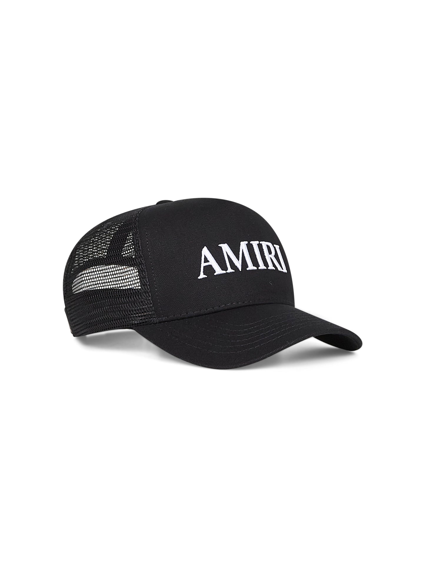 Black AMIRI Core Logo trucker hat