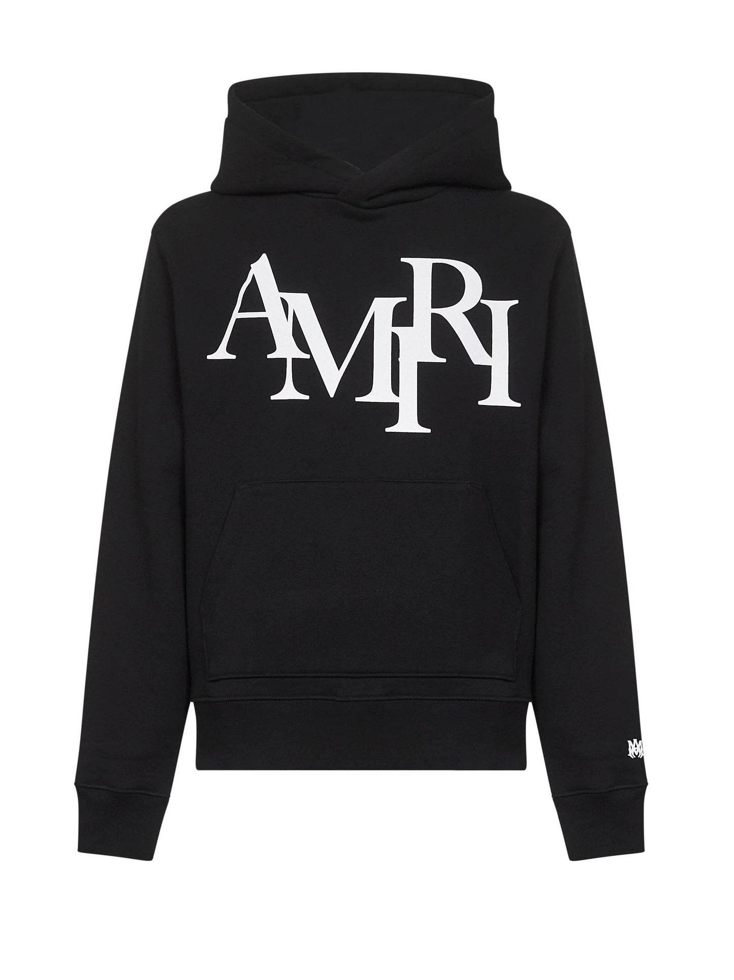 Black AMIRI Staggered Logo hoodie