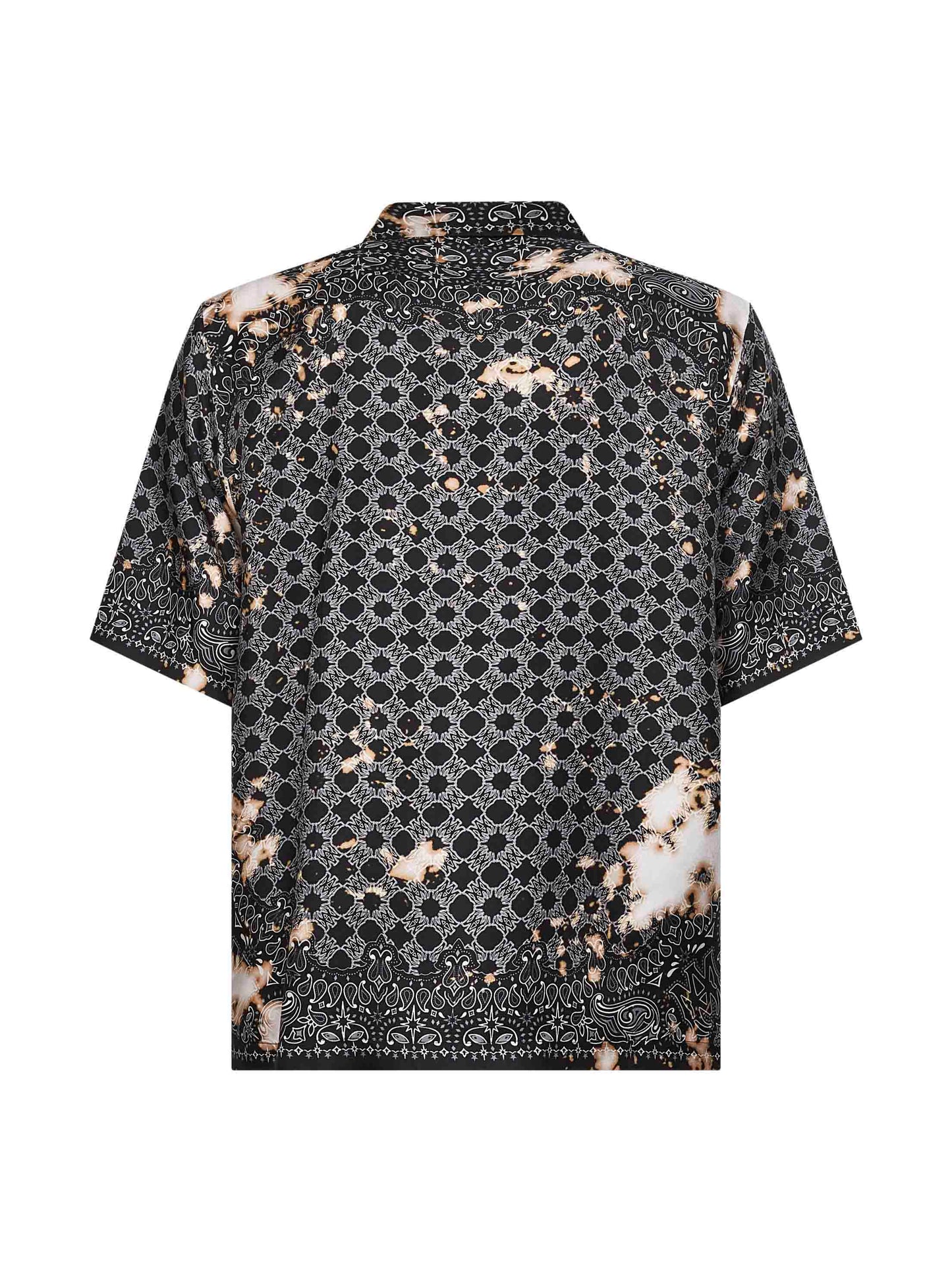 Camicia bowling MA Quad Bleach Bandana nera