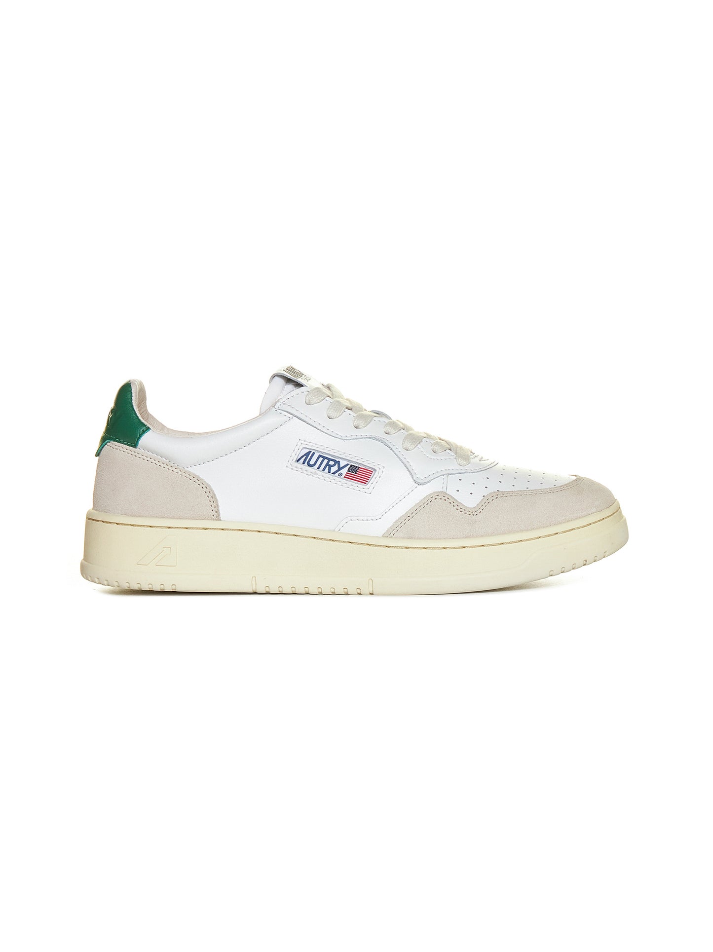Medalist leather and suede low sneakers