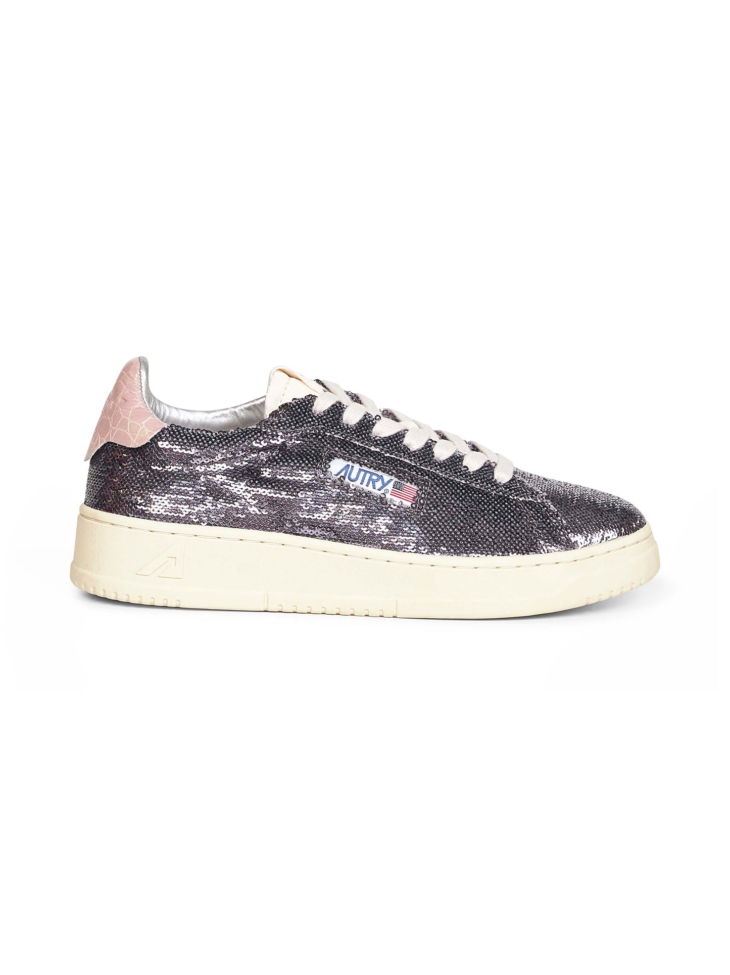 Sneakers Dallas Low in paillettes viola
