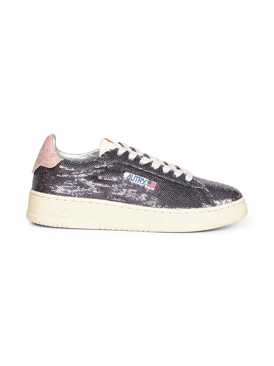 Sneakers Dallas Low in paillettes viola